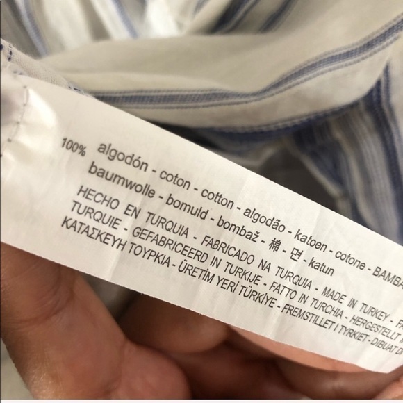 Zara striped faux wrap blouse Size Small - Picture 8 of 9